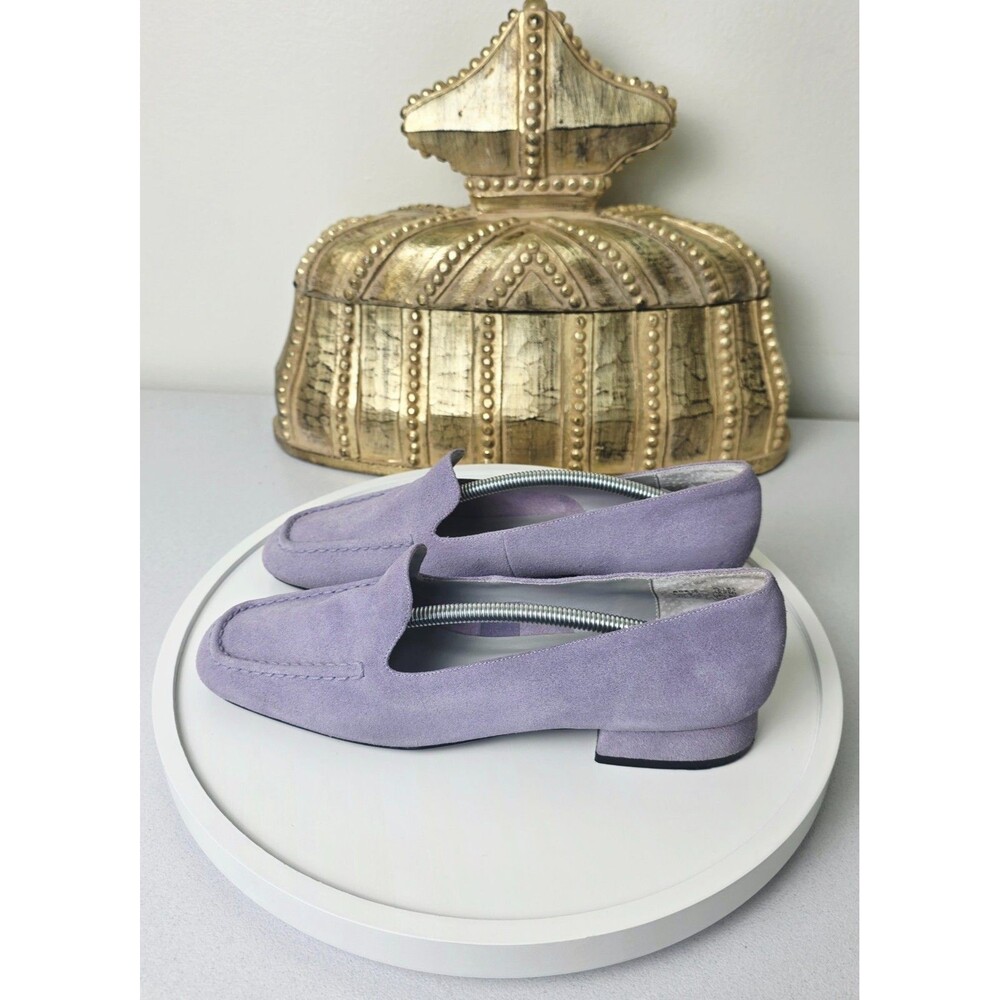BELLINI Womens Lavender Purple Suede Loafers Flats Sz 8.5 Lilac Slip On Shoes - Picture 4 of 15